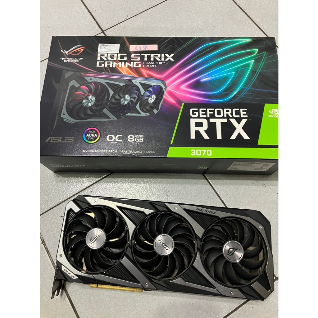 五年保 華碩 RTX 3070 8G ROG(RTX 3090 24G 3080TI 4070 12G 3070TI