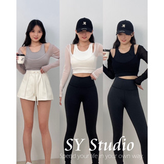 SY Studio【現貨】❤️新賣場❤️百搭款❣️訂製款微性感網紗透膚上衣 #0036