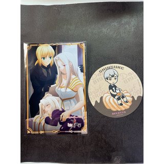 fate zero 伊莉雅 阿爾託莉雅 saber 咖啡 特典 杯墊 明信片 排球少年 北信介