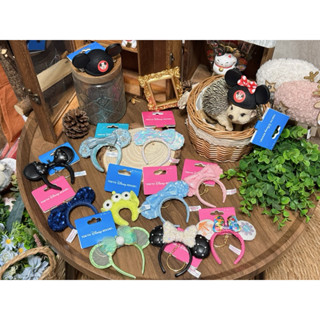 現貨 日本 東京迪士尼樂園 亮片 40週年 鉚釘 三眼怪 髮箍吊飾 美人魚 Elsa 仙子