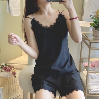 臺灣公司❤️開發票 韓版 女生睡衣 薄款蕾絲吊帶睡衣 居家服套裝 休閒家居服 可愛睡衣 性感睡衣 女生內衣 舒適 透氣