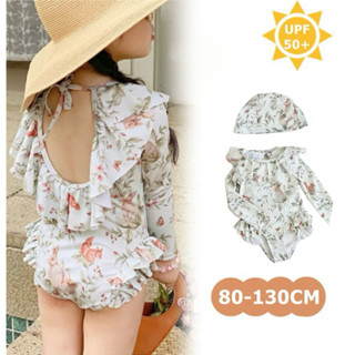 i-kids 臺灣 現貨 🌼ins 露背 小清新 防曬 森林兔子 泳裝 泳衣 女童
