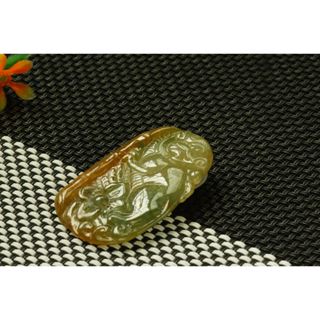 D106玉墜子❀翡翠玉A貨冰潤三彩貔貅牌子玉墜吊墜掛件玉珮【緬甸玉翠軒】玉首飾品 男女款式