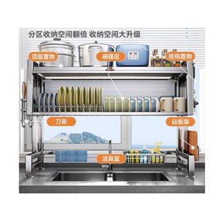 (op小舖)廚房檯面置物架.水槽洗碗濾水架.碗碟架.水槽碗櫃.廚具收納架水池防塵碗櫃.廚具檯面收納架.多功能櫃門碗盤.瀝
