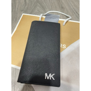 MK皮夾 男用長夾 黑色對開長夾
