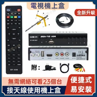 新品電視機上盒【免費看23個電視節目】適用所有電視機 臺灣中文繁體 數位電視盒 機上盒 高畫質HDMI 數位天線