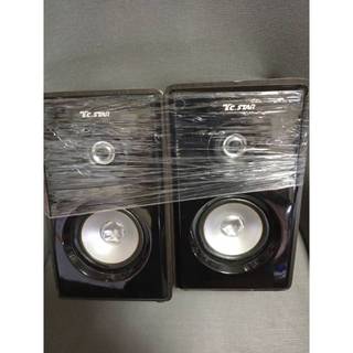 音質渾厚 AV端子自組百搭樂趣 T.C.STAR木質音箱喇叭 2.1聲道 TCS3228 二手良品 14*14*24CM