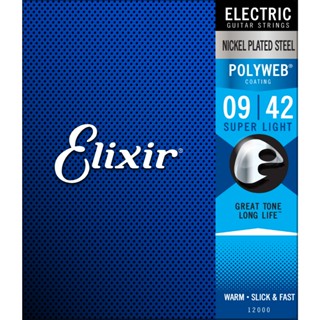 Elixir 電吉他弦 12000 Polyweb 0942 厚膜 鍍鎳鋼【丞音樂器】