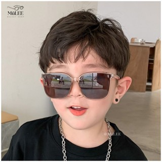 MuLEE選物臺灣出貨🕶— 兒童抗UV韓版潮流一字鉚釘墨鏡 平價 小孩眼鏡 熱銷 太陽眼鏡 造型眼鏡 ins 明星同款
