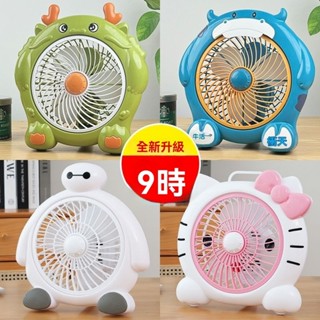 【靜音大風】卡通電風扇迷你學生家用宿捨床上辦公室小風扇家居輕音桌上型插電扇