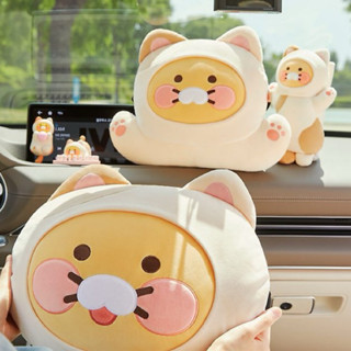 現貨+預購 𝒃𝒊𝒈𝒃𝒐𝒔𝒔ᵏᵒʳᵉᵃ 韓國正品 KAKAO FRIENDS 貓咪變裝春植車用系列 頸枕 安全帶套