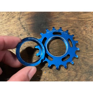 二手 DIA COMPE 後齒 17T 藍色 緊迫還 單速車 FIXED GEAR