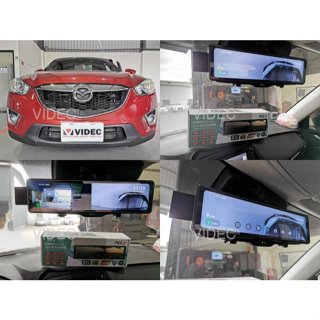 OK商城 臺中施工 馬自達 CX5 實車安裝 掃瞄者 PS3 GPS 測速器 電子式10吋大螢幕 後視鏡 行車記錄器