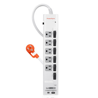 多種長度＊小鐵五金＊PowerSync TS65Q9 6開5插 快充防雷擊延長線 USB A TypeC