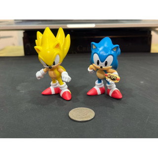 二手 sega jakks 音速小子 超級索尼克 公仔 關節 可動 人偶 玩具 super sonic