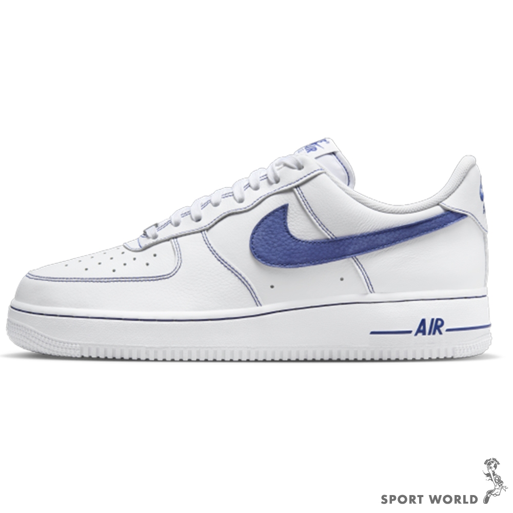 Nike 休閒鞋 男鞋 AF1 鐵牌 Air Force 1 '07 LV8 白藍紅【運動世界】HQ2037-100
