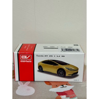 日本 BV 1/64模型小汽車 第五代 Toyota Prius 迴力車 藍色和黃色