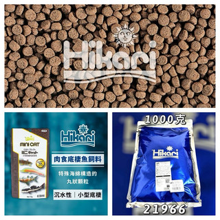 Hikari 高夠力 小型肉食性底棲魚飼料 1kg 沈底飼料 肉食沈底飼料 異型飼料 恐龍魚 魟魚 六角恐龍
