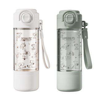 【STAR BABY】史努比 SNOOPY 滿版 直飲/吸管 一蓋兩用 大容量便攜水壺550ML