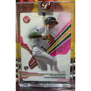 2024 topps pristine 運動家 Tyler soderstrom 原封殼 限量15張 首號 RC