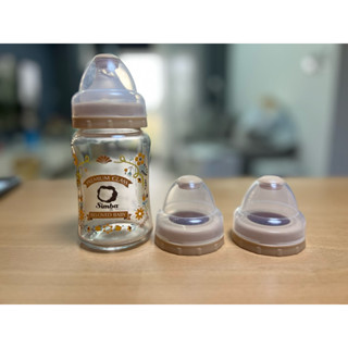 [二手］小獅王玻璃寬口奶瓶（150ml)