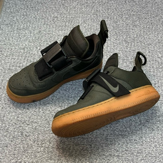 Nike Air Force 1 Utility 女款鞋 ”二手” 黑色磁扣環繃鞋帶