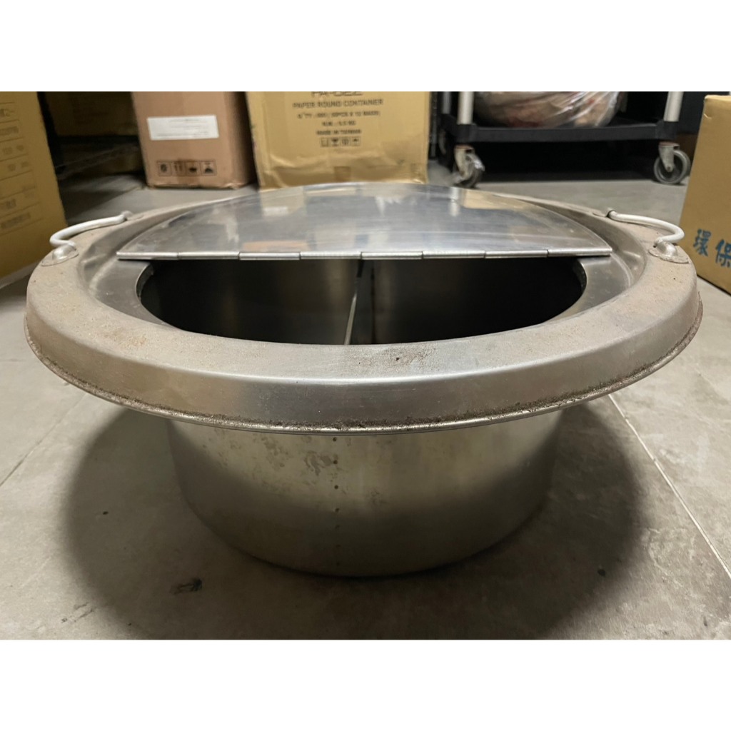 [二手餐飲設備]2格煮麵桶 6吋 魯桶/高鍋/湯鍋/煮麵鍋/不鏽鋼/營業用/麵攤/小吃用/廚房用/含蓋 =通用尺寸=