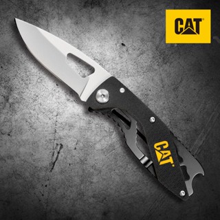 【Powerbuilt寶力優工具】CAT®六吋多功能摺疊刀, G10手柄, 戶外折疊刀, 開瓶器功能-980298