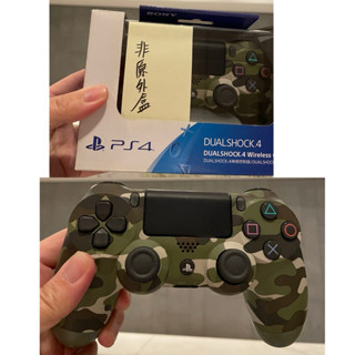 PS4 原廠二代迷彩無線控制器.手把.搖桿有盒裝（非原本的外盒，2019/03購買）