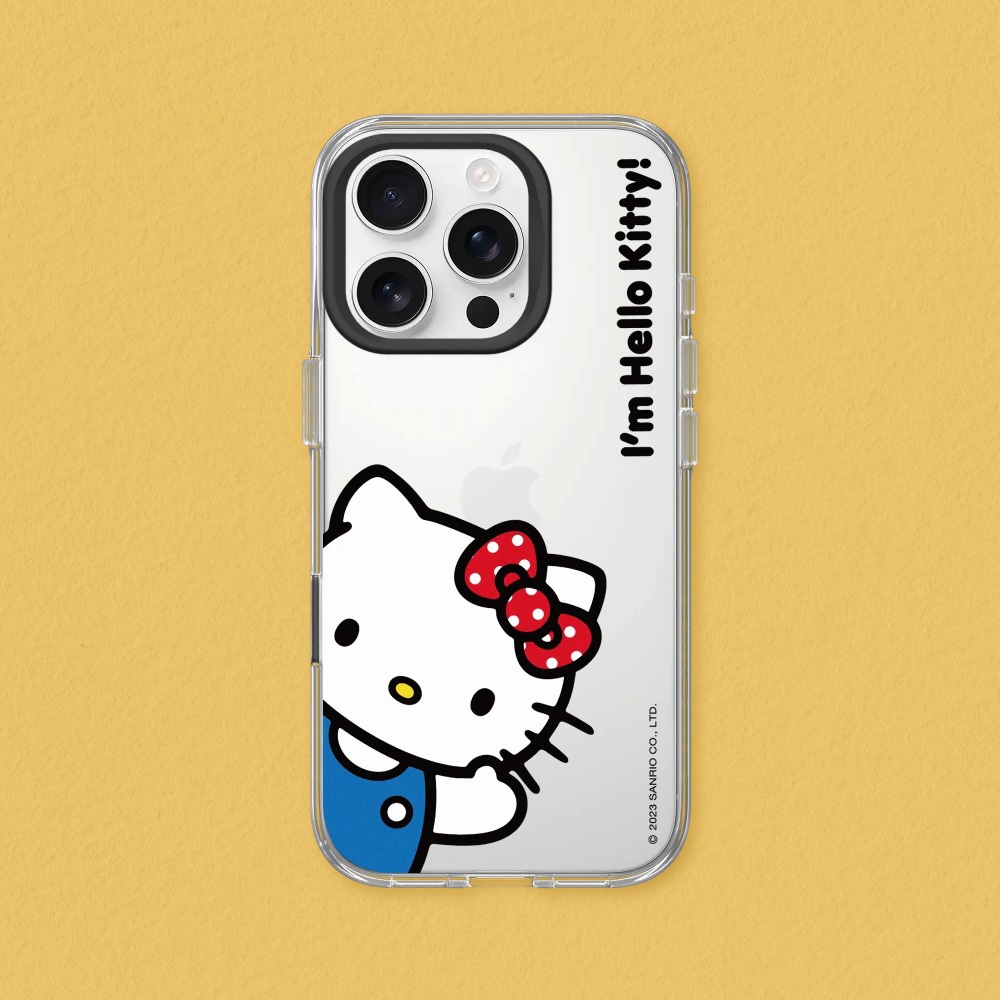 犀牛盾 適用iPhone Clear透明防摔手機殼∣Hello Kitty系列/I'm Hello Kitty!