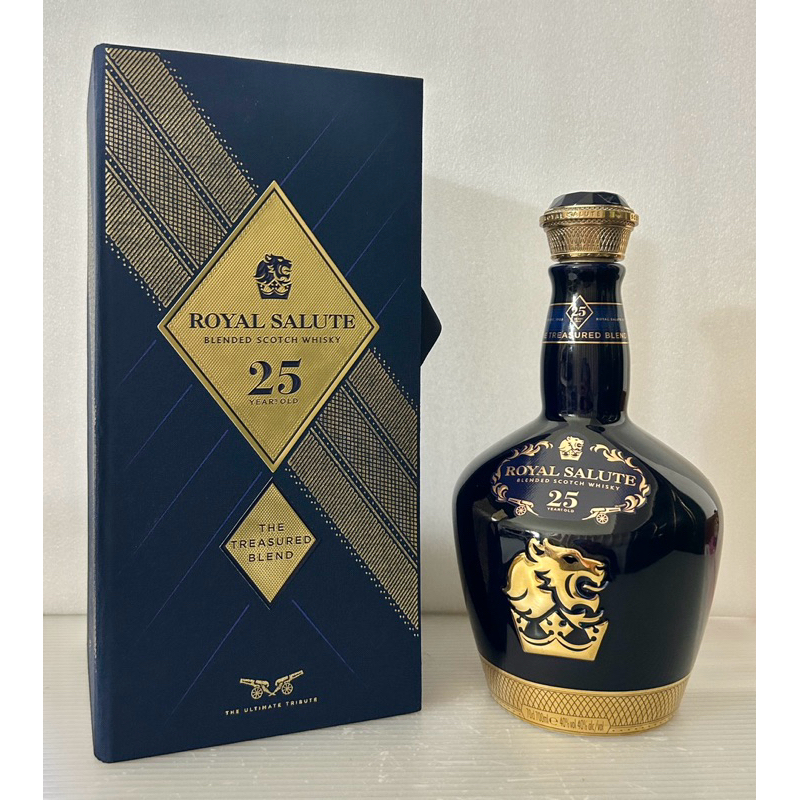 🇬🇧 皇家禮炮 25 年調和式威士忌 0.7L「空酒瓶+空盒」