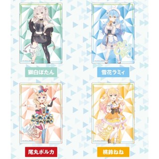 正版 hololive 全家限定特典 A5原創插圖透明海報 vol.3 雪花菈米 桃鈴音音 獅白牡丹 尾丸波爾卡 5期生