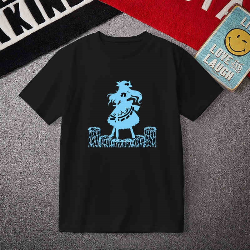 東方Project 比那名居天子 東方緋想天 周邊短袖T恤 純棉衣服痛衣