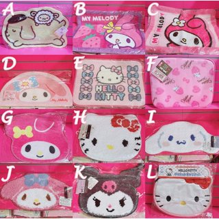 ♥小花花日本精品♥ 現貨 日本 Kitty 美樂蒂 布丁狗 造型地墊 絨毛地墊 造型墊 止滑墊 腳踏墊 地毯 寵物墊~8
