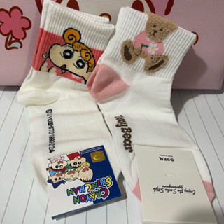 全新🌟韓國🇰🇷帶回蠟筆小新小葵 熊熊🐻韓國襪