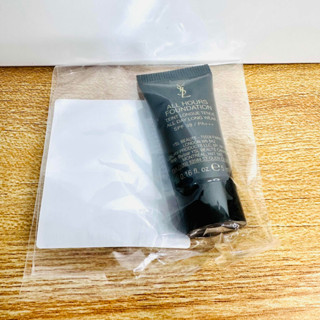 現貨-YSL 試用品 恆久完美無瑕持妝粉底LN4 名模肌密光幻防護妝前乳 玫瑰粉