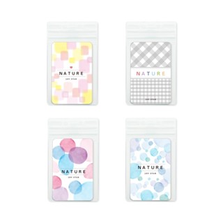 水彩風 直式透明證件套 (JTE-107A~D) 證件套 識別證套 識別證 卡套 025【久大文具】0142
