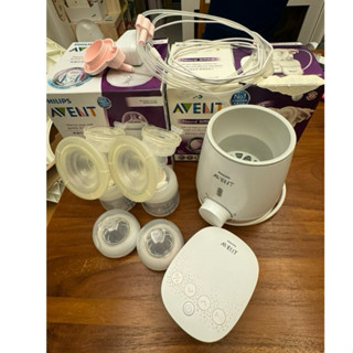 PHILIPS AVENT飛利浦新安怡 電動雙邊擠乳器 加溫奶器 二手
