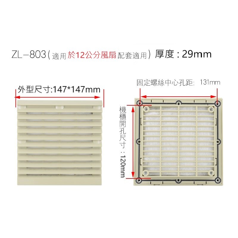E●台巨電機✯ #803 4吋風扇 散熱風扇 通風過濾網組 百葉窗網罩 百葉 百葉窗 風扇百葉 排氣窗 車泊百葉