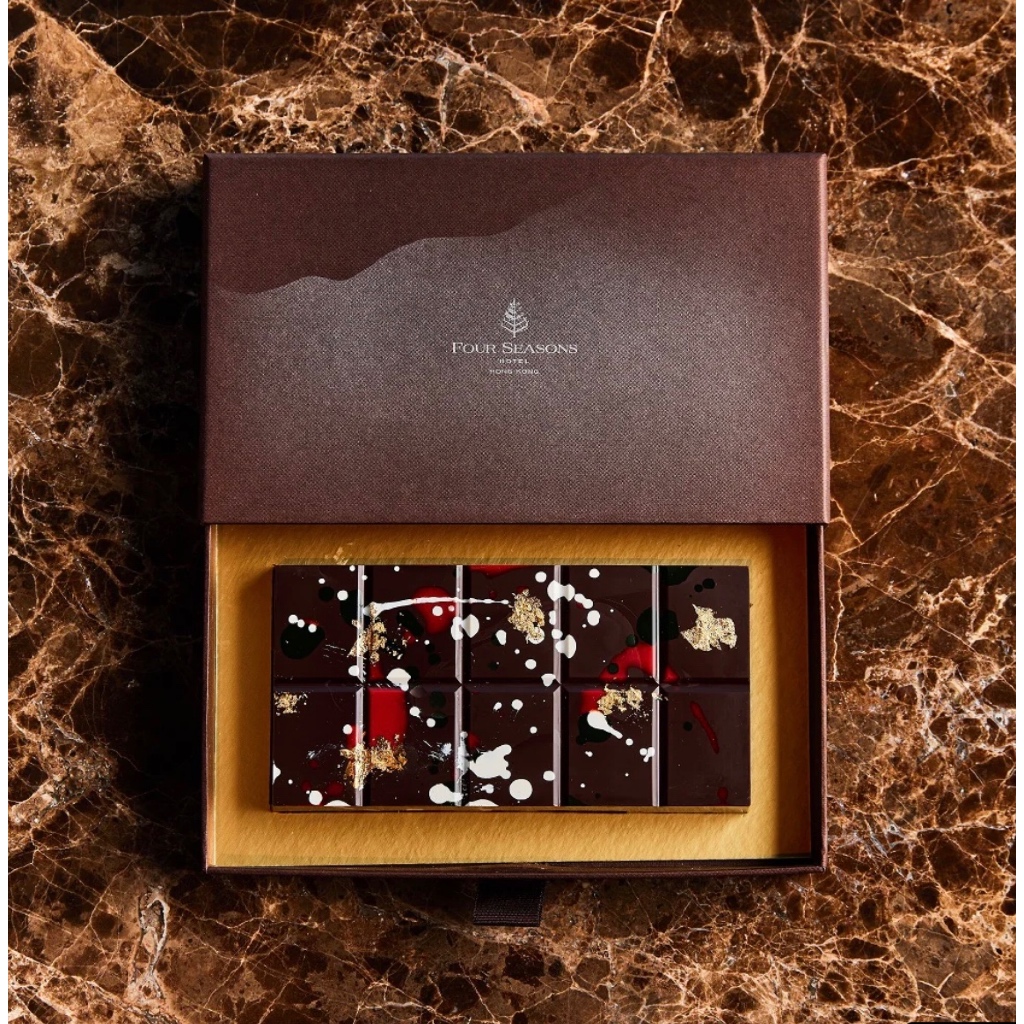 送禮首選🎁代購香港四季酒店Dubai Dark Chocolate杜拜黑巧克力🍫開心果醬內餡❤️最奢侈享受🌟包紙袋