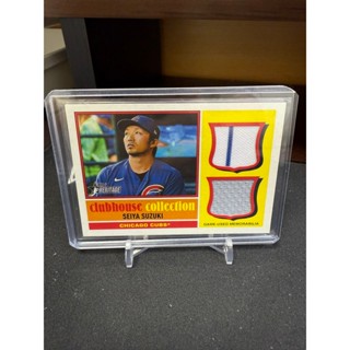 MLB Topps Seiya Suzuki Clubhouse Collection Dual Patch