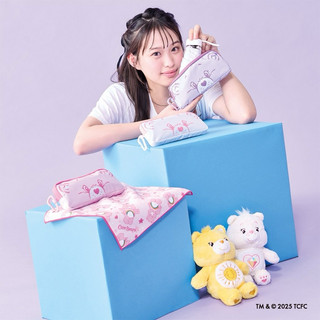 日本代購 Care Bears 附收納袋可折疊迷你晴雨傘 陽傘