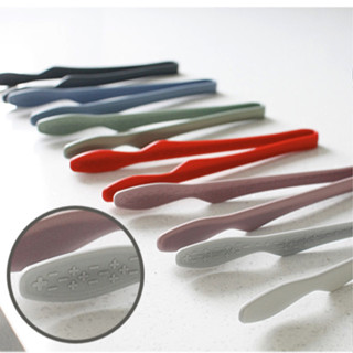 【韓式生活美學｜現貨】韓國製 小餐夾 矽膠 寬頭 共六色 廚房 廚具 食物 料理夾 烤肉夾 耐熱 可入洗碗機 快速出貨