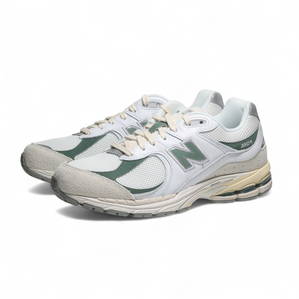NEW BALANCE 休閒鞋 NB 2002R 白綠奶油 復古 男女 U2002RWA
