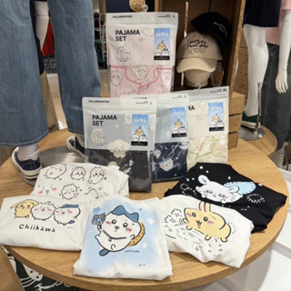 【現-貨】韓國正品 SPAO x 吉伊卡哇 Chiikawa 限量版聯名 短袖睡衣 烏薩奇 海獺師傅 小八貓 套裝