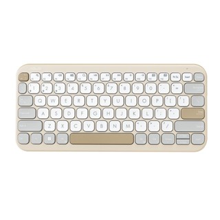 ASUS華碩 Marshmallow Keyboard KW100無線藍牙鍵盤/ 燕麥奶 eslite誠品