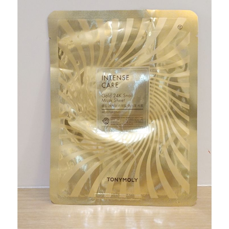 TONYMOLY 蝸牛面膜24K蝸牛全效修護水晶面膜 Intense Care Gold Snail mask