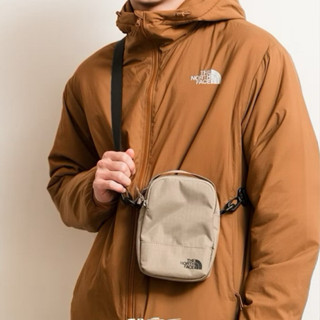 韓國限定The North Face 北臉 ML CROSS BAG S 卡其 燙印 小包 隨身包 斜揹包 手機包