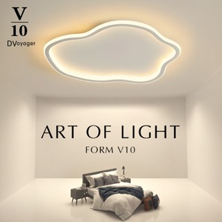 【V10燈飾】兩年原廠保固 雲夢吸頂燈 LED吸頂燈 臥室吸頂燈 兒童房燈 護眼燈 客廳燈 創意設計 聲控燈 簡約現代