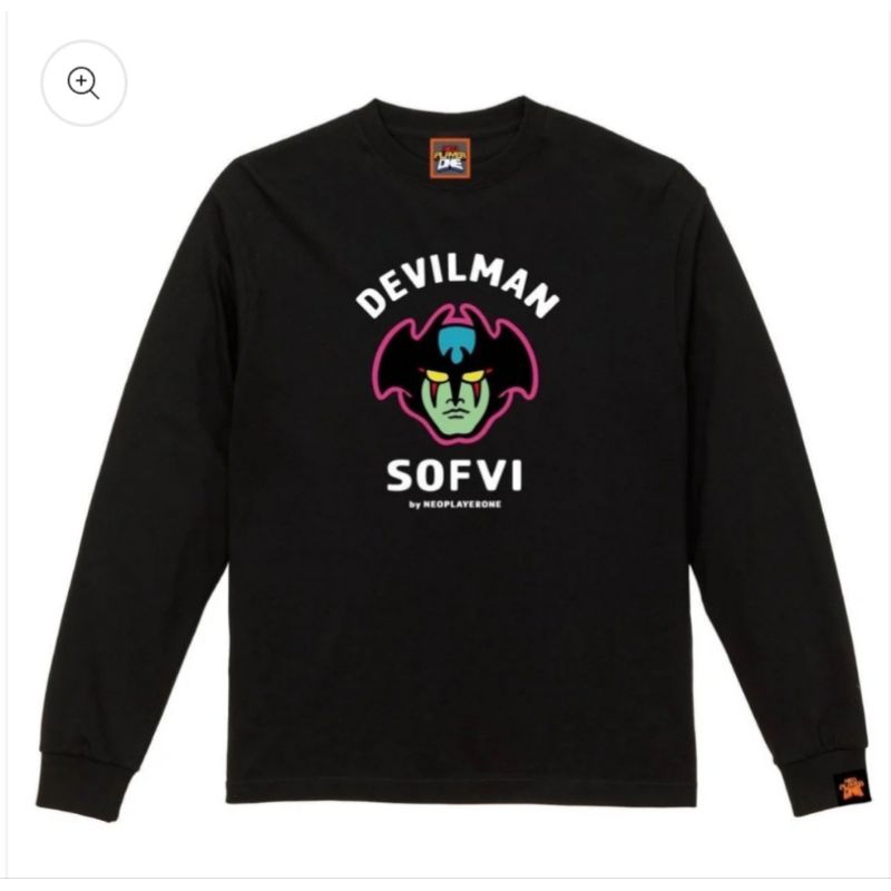 neoplayerone  M長袖【DevilMan】T-SHIRT（黑色）